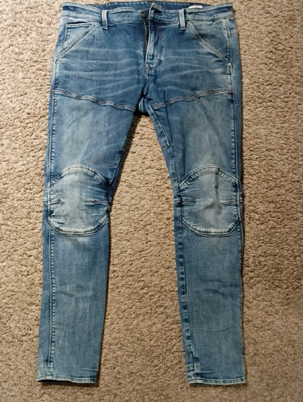 G-Star Light Blue Skinny Biker Jeans